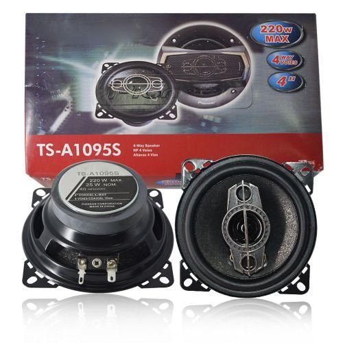 220W Klaxon De Voiture, Haut-parleur De Subwoofer Stéréo, Haut-parleur Audio Coaxial HiFi - Noir